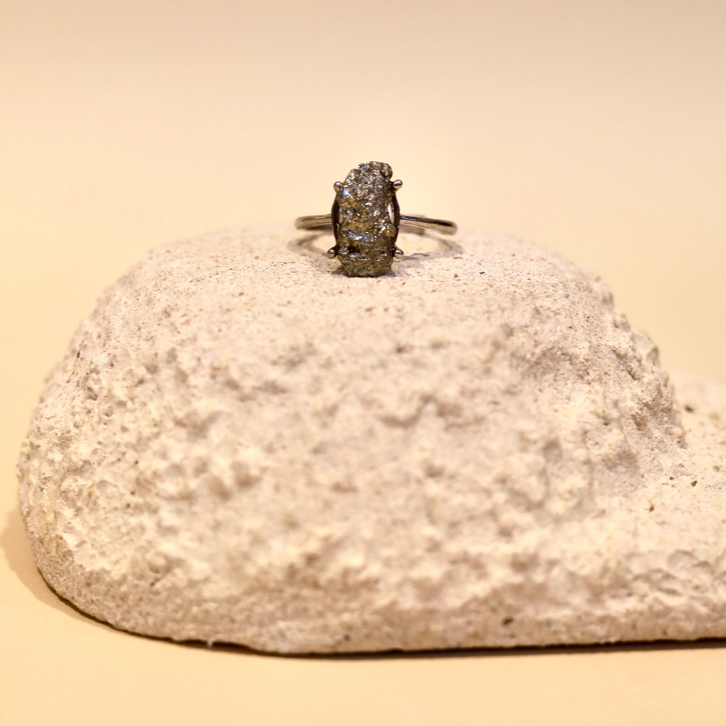 Anillo de Pirita Ajustable