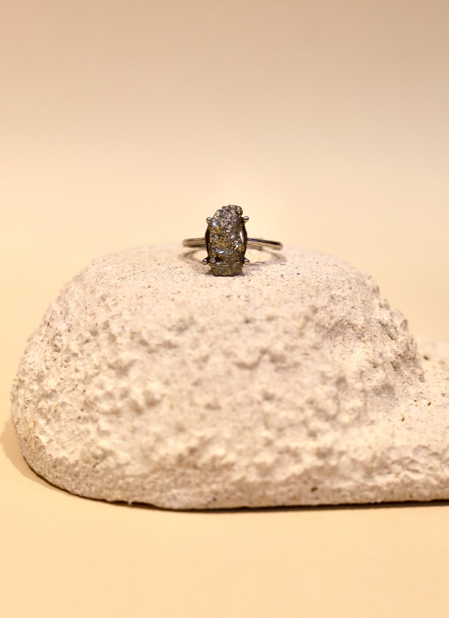 Anillo de Pirita Ajustable