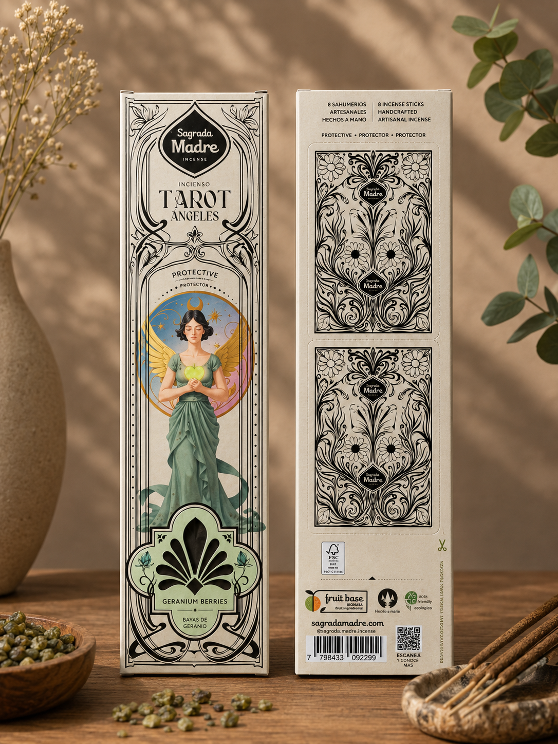 Inciensos Tarot Ángeles - Protección