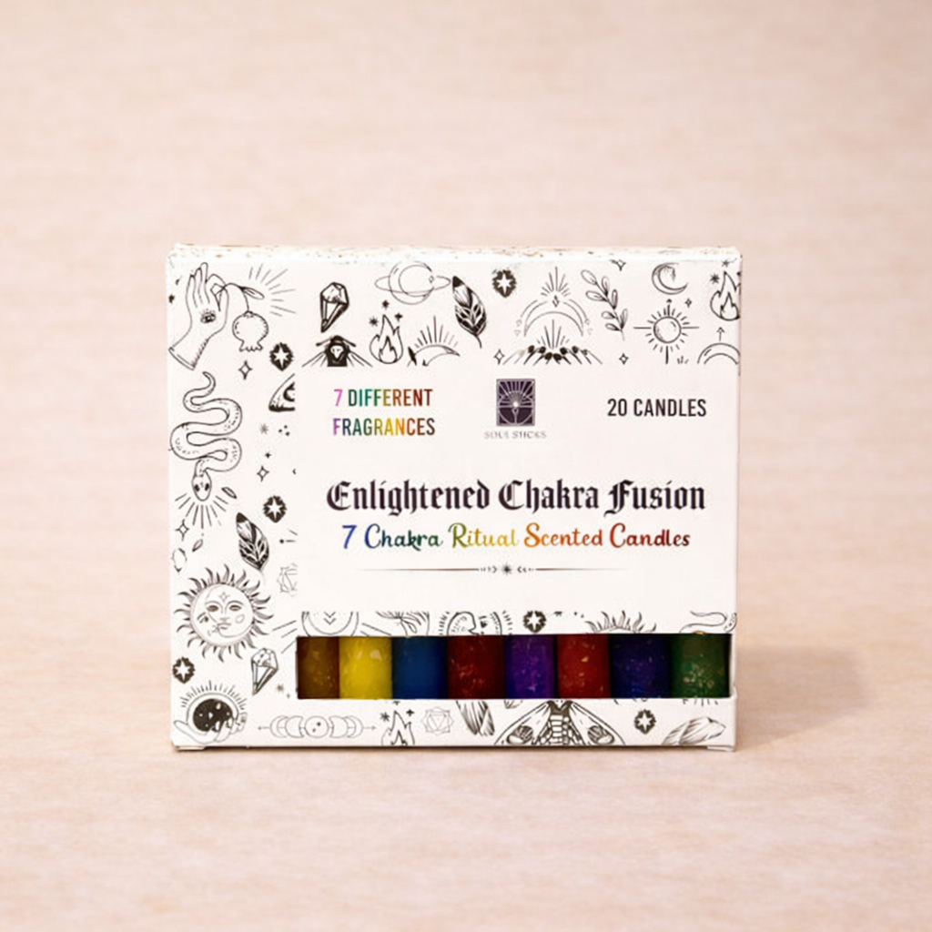 Enlightened Chakra Fusion (7 Chakra Ritual Candle)