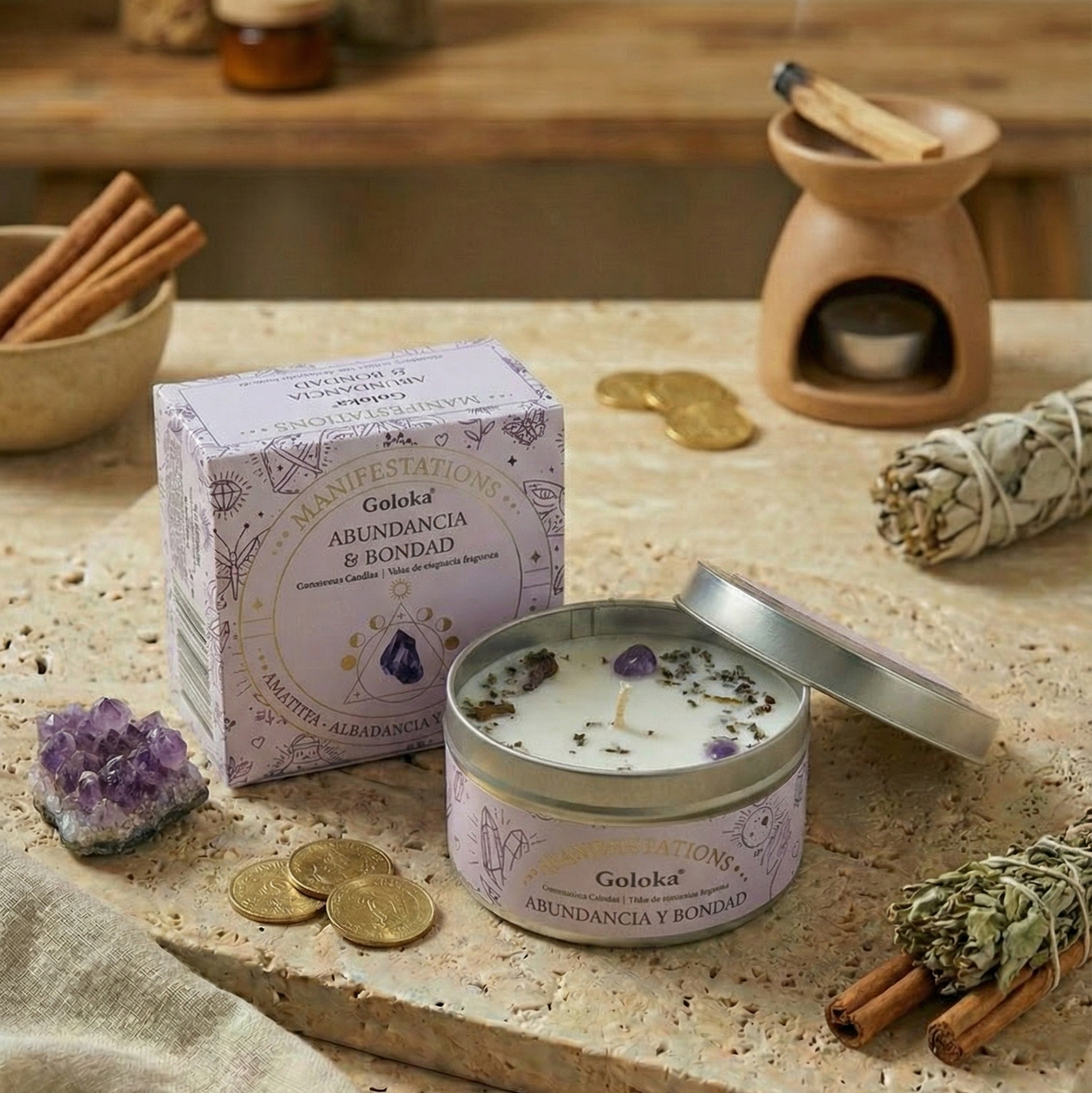 Vela Abundancia y Bondad – Amatista