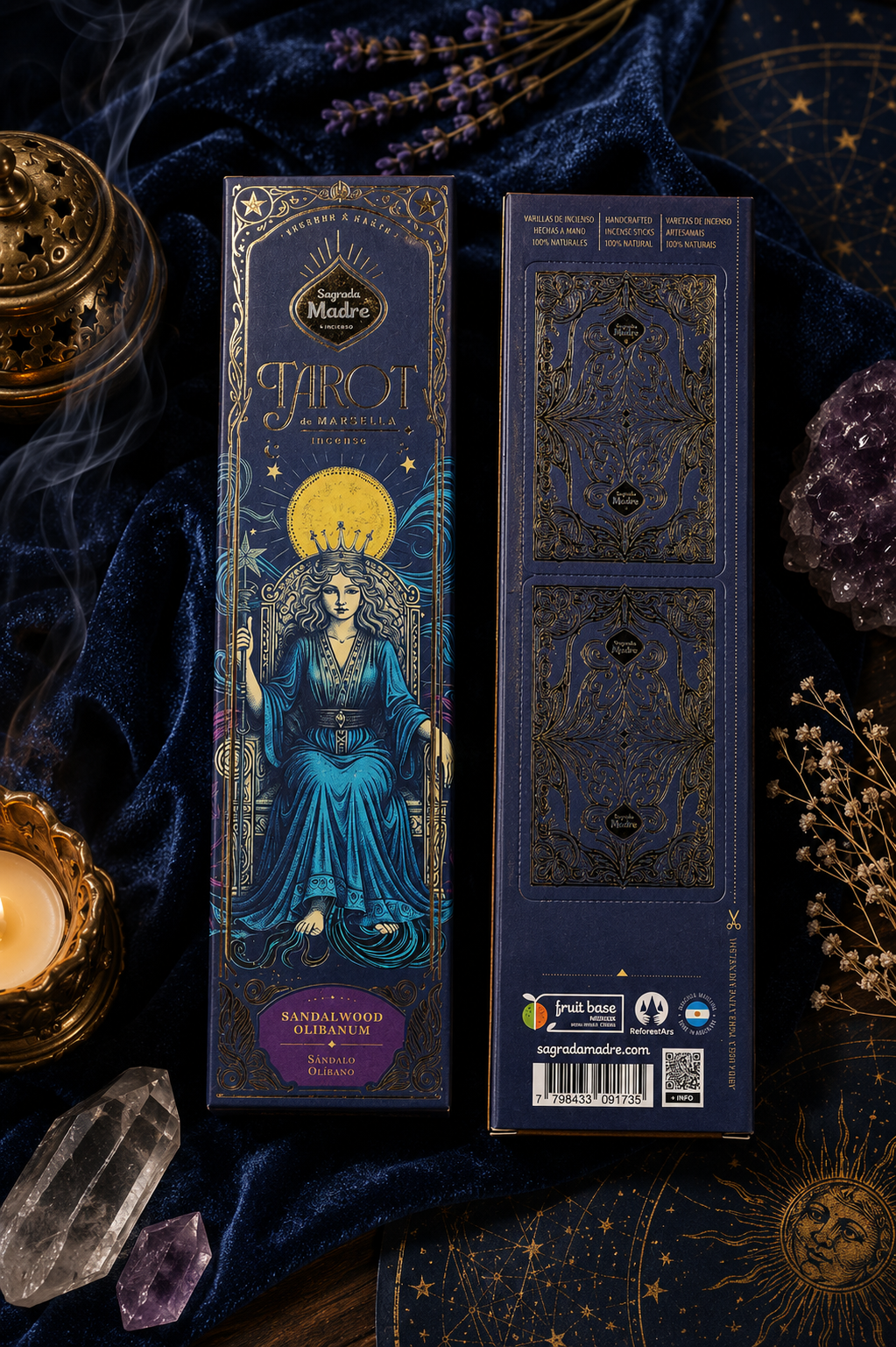 Inciensos Tarot Marsella - Sándalo Olíbano