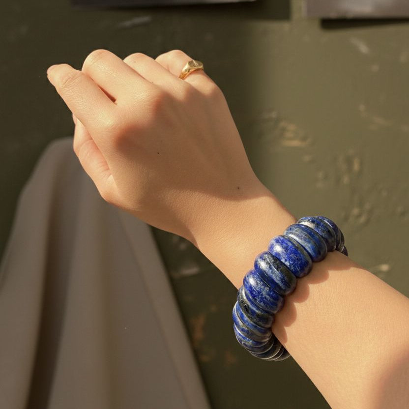 Pulsera de Lapizlázuli Ovalada - Intuición