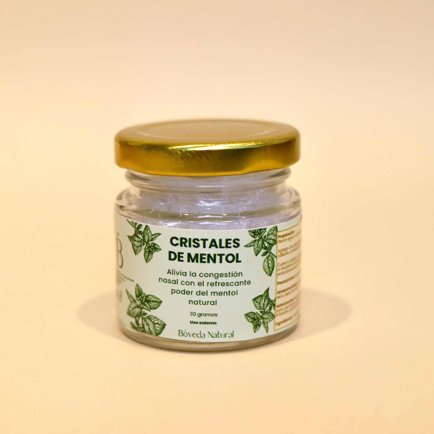 Cristales de Mentol 30 Gramos