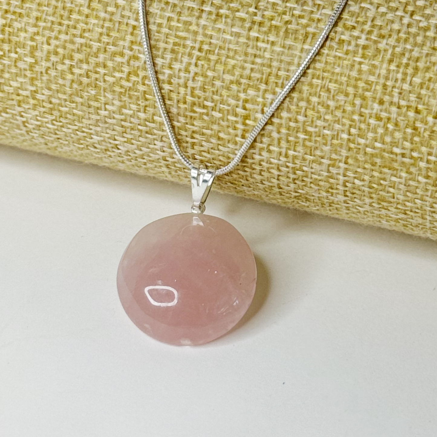 Luna Llena Cuarzo Rosa - Amor - Dije