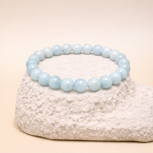 Pulsera de Aguamarina 8mm