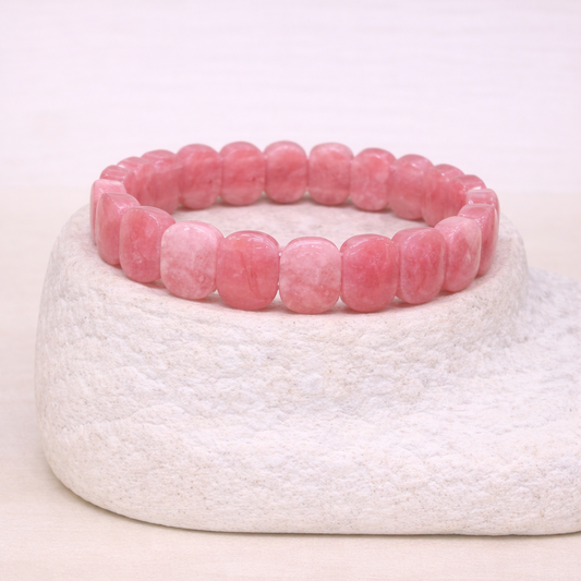 Pulsera de Rodocrosita Ovalada - Compasión
