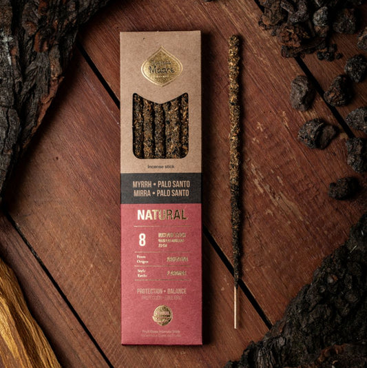 Incienso Natural Doble Aroma - Mirra y Palo Santo