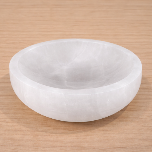 Base de Selenita Pulida