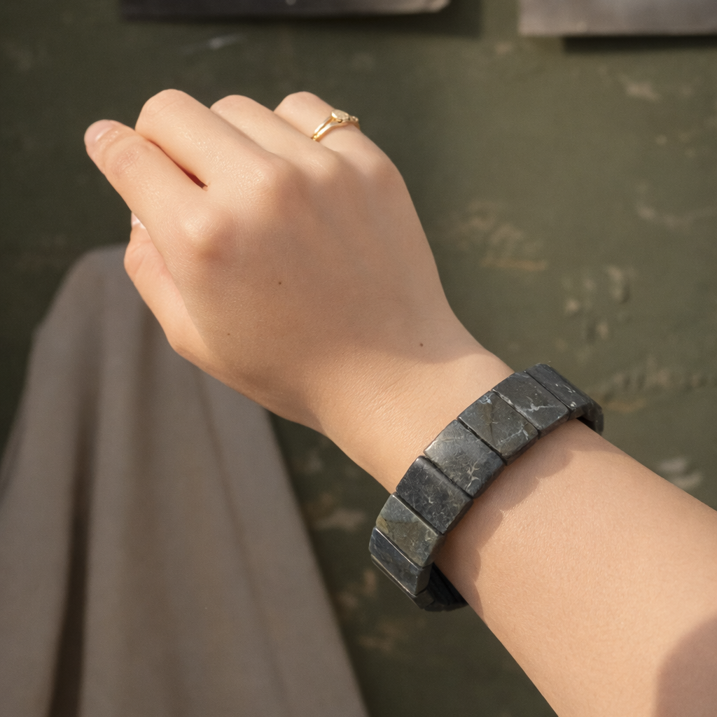 Pulsera de Labradorita Cuadrada - Intuición