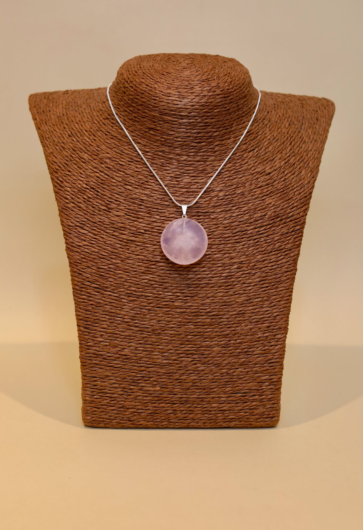 Luna Llena Cuarzo Rosa - Amor - Dije