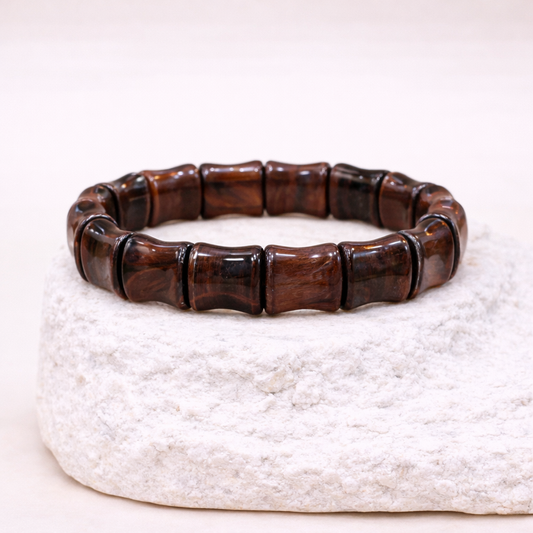 Pulsera de Ojo de Tigre Chevron - Enfoque