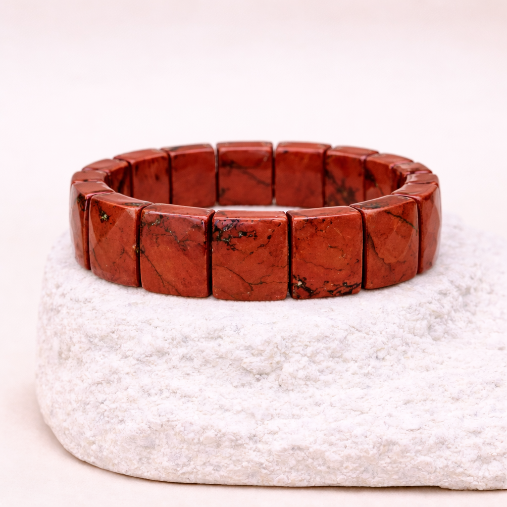Pulsera de Jaspe Cuadrada -  Estabilidad