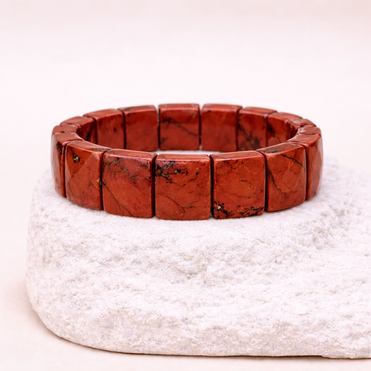 Pulsera de Jaspe Cuadrada -  Estabilidad