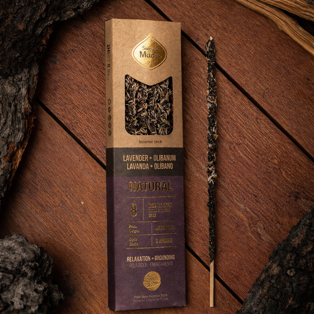 Incienso Natural Doble Aroma - Lavanda y Olíbano