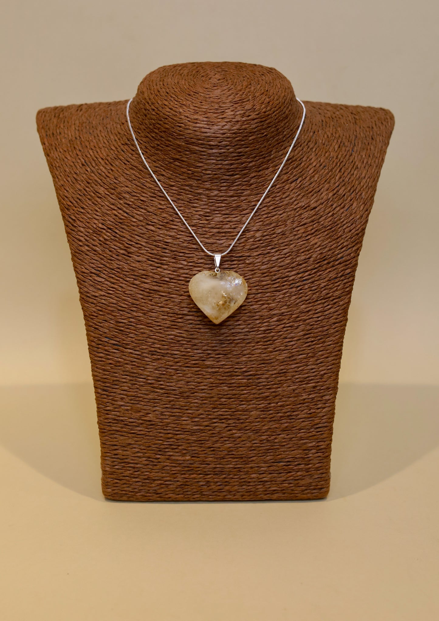 Corazón Mediano Citrino - Abundancia - Dije