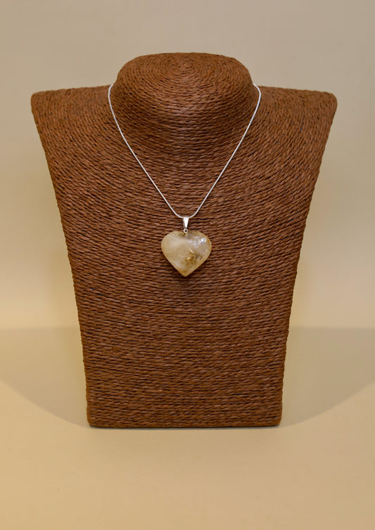 Corazón Mediano Citrino - Abundancia - Dije