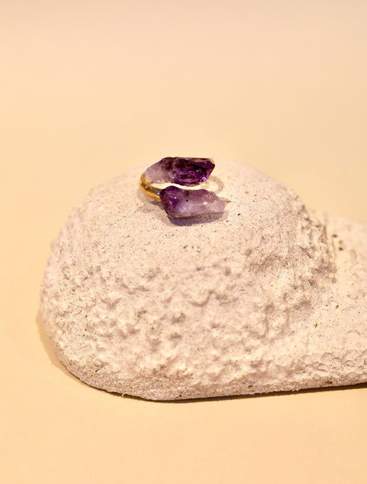 Anillo de Amatista Ajustable