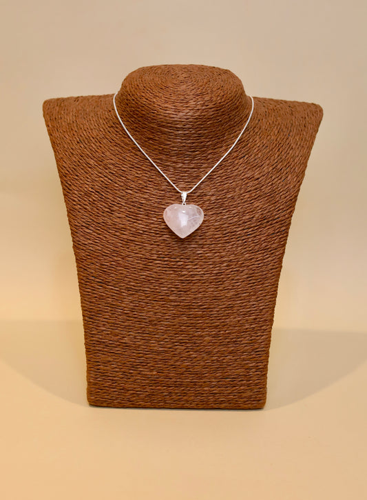 Corazón Mediano Cuarzo Rosa - Amor