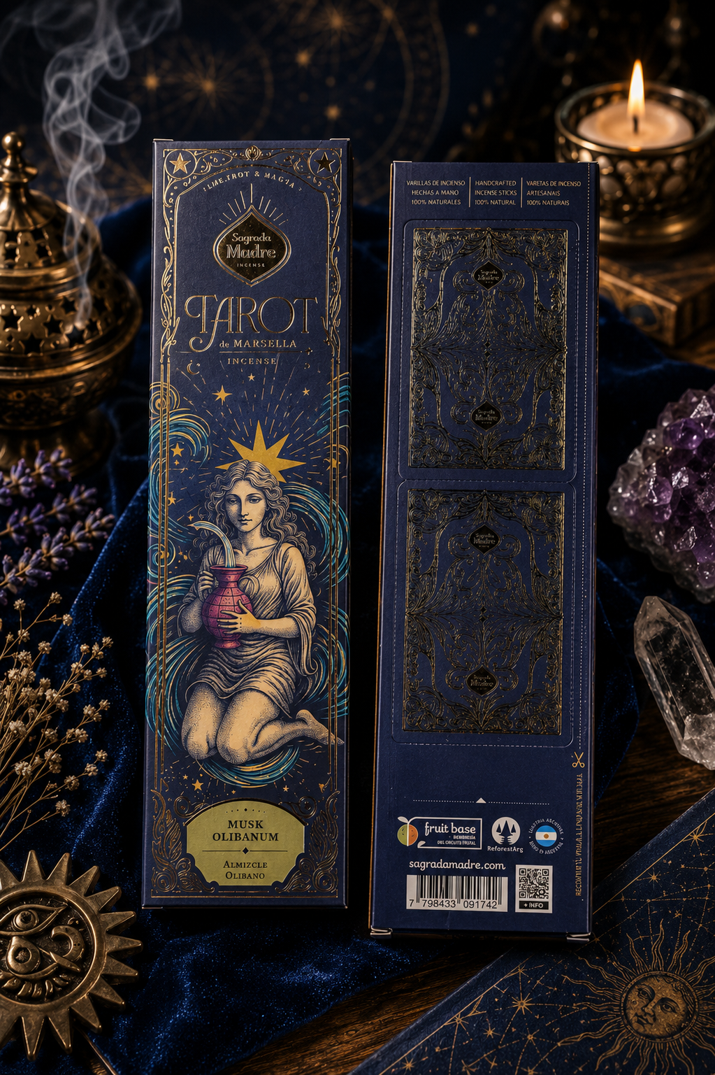 Inciensos Tarot Marsella - Almizcle Olíbano