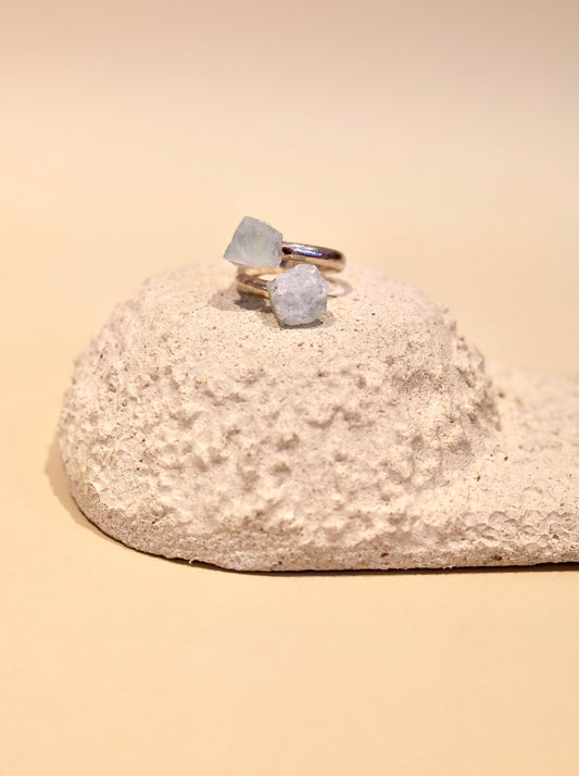Anillo de Aguamarina Ajustable