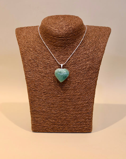 Corazón Mediano Aventurina - Crecimiento - Dije