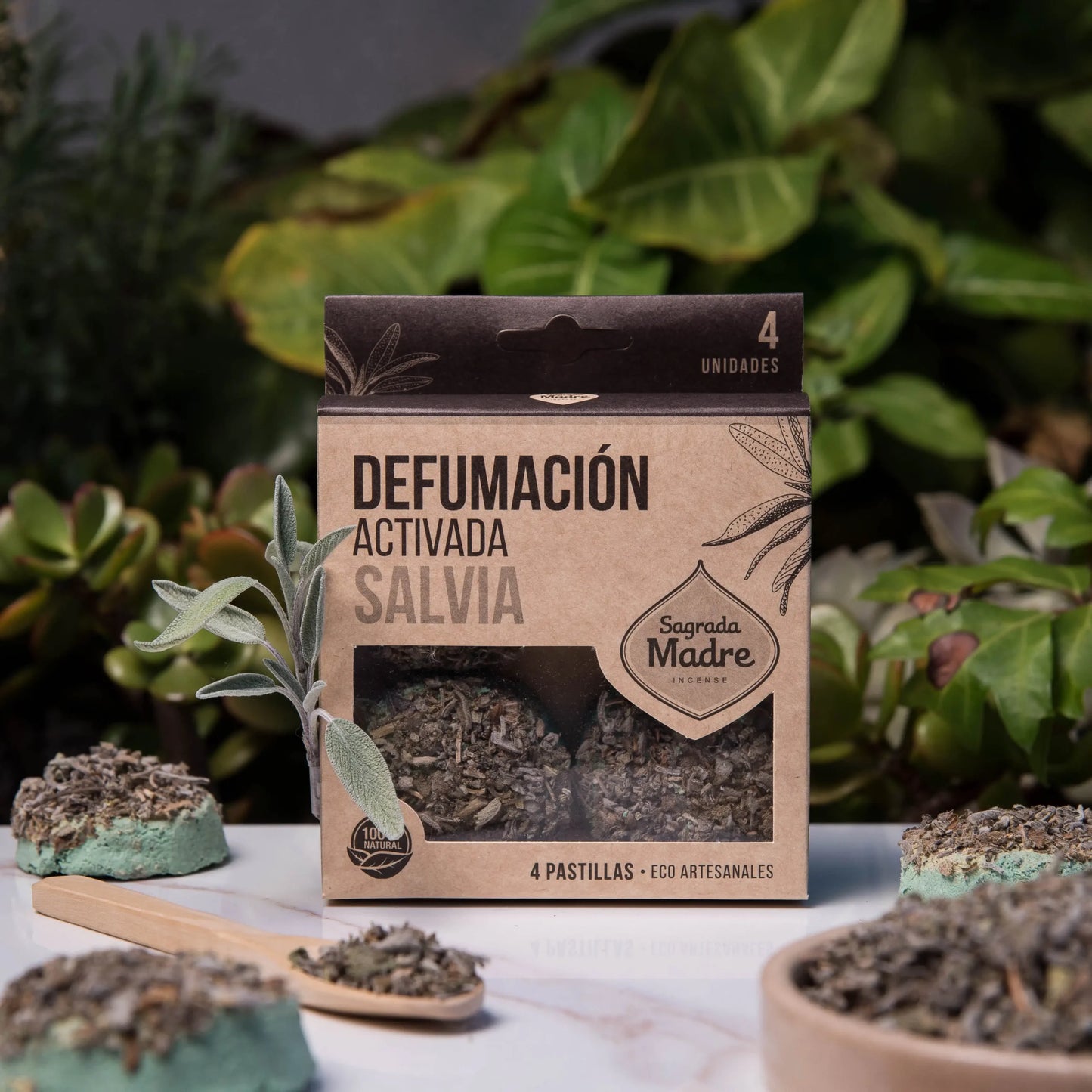 Pastillas de Defumación x4 - Salvia Blanca