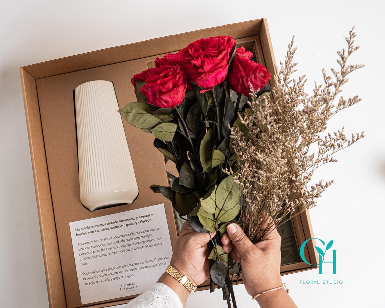 Caja de Flores para Mamá