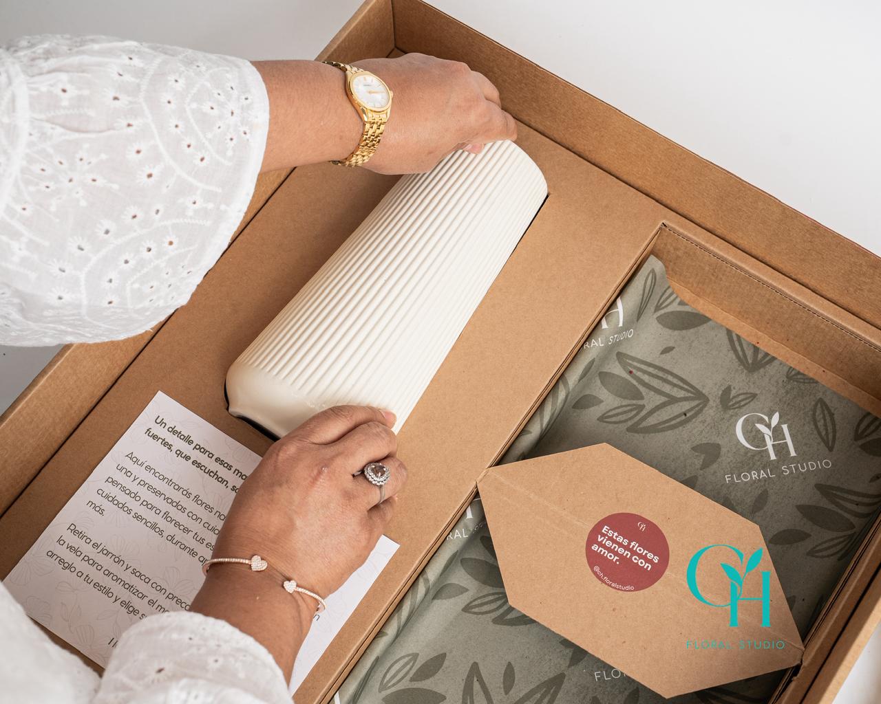 Caja de Flores para Mamá