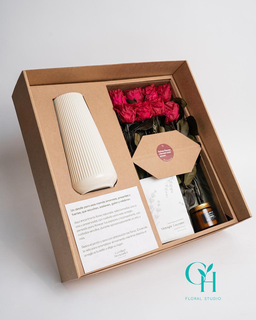 Caja de Flores para Mamá