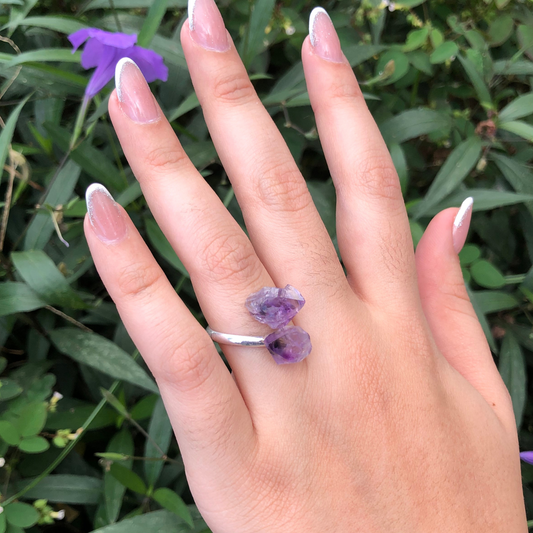 Anillo de Amatista Ajustable