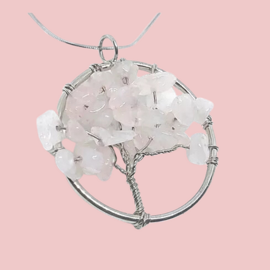 Árbol de la Vida en Cuarzo Rosa
