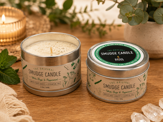 The Original Smudge Candle – White Sage With Pappermint