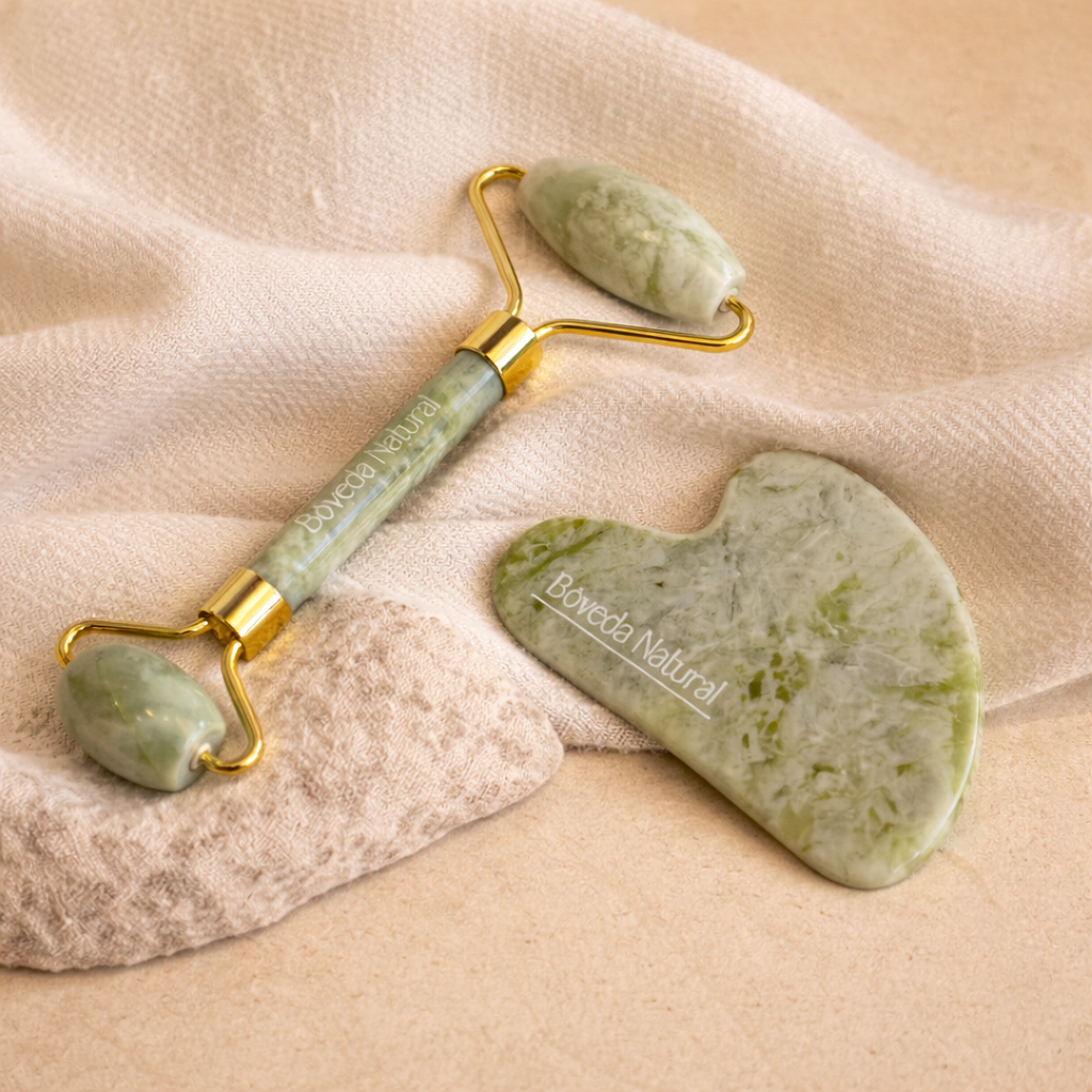 Rodillo + Guasha de Jade