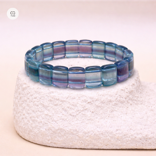 Pulsera de Fluorita Ovalada - Enfoque