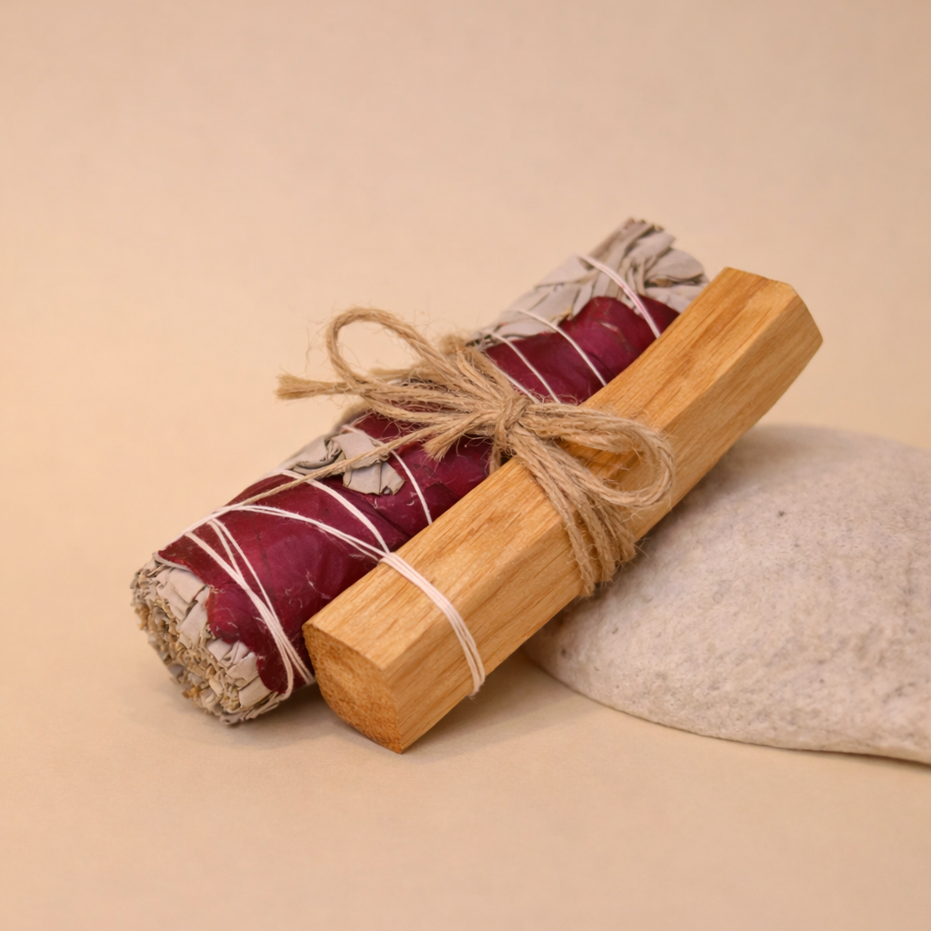 Kit de Salvia con Petalos de Rosas + Palo Santo