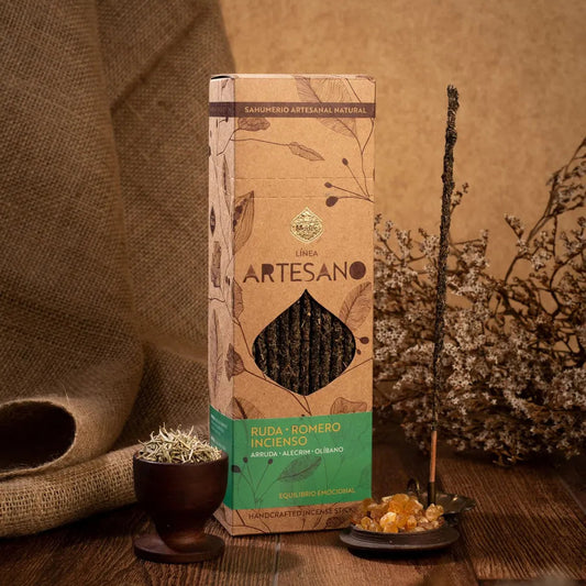 Inciensos Artesanales (paquetes x30) Ruda, Romero e Incienso