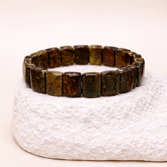 Pulsera de Broncita Cuadrada - Confianza