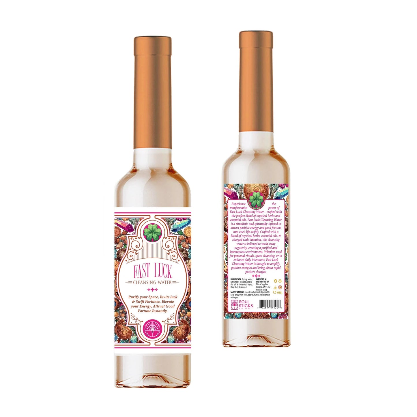 Agua Energética Fast Luck 220ml