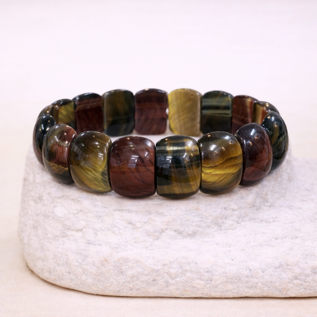 Pulsera de 3 Ojo de Tigre - Protección, Creatividad y Seguridad