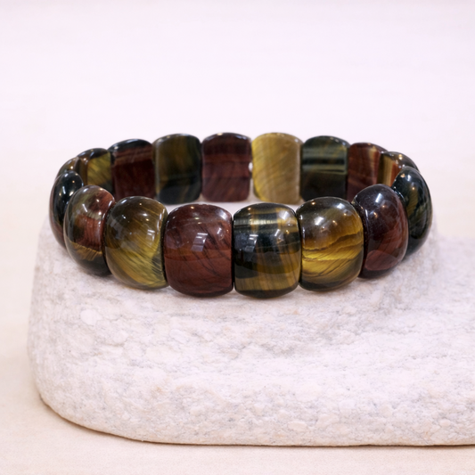 Pulsera de 3 Ojo de Tigre - Protección, Creatividad y Seguridad