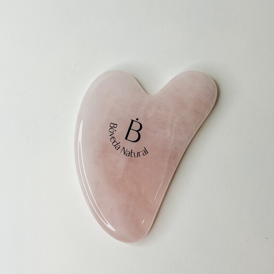 Gua-Sha de Cuarzo Rosa