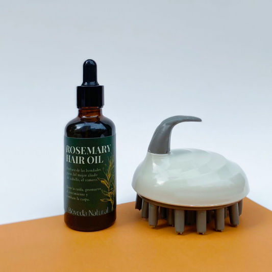 Aceite de Romero + Masajeador Capilar