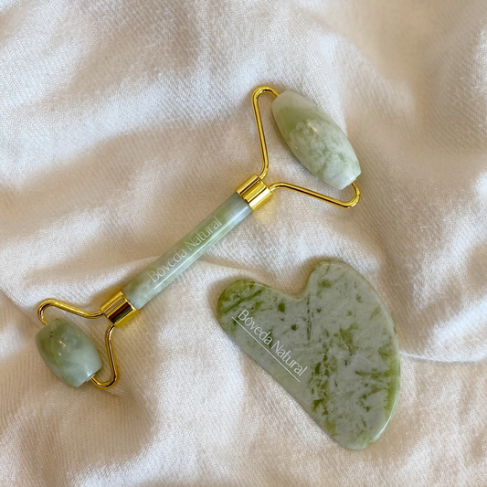 Rodillo + Guasha de Jade