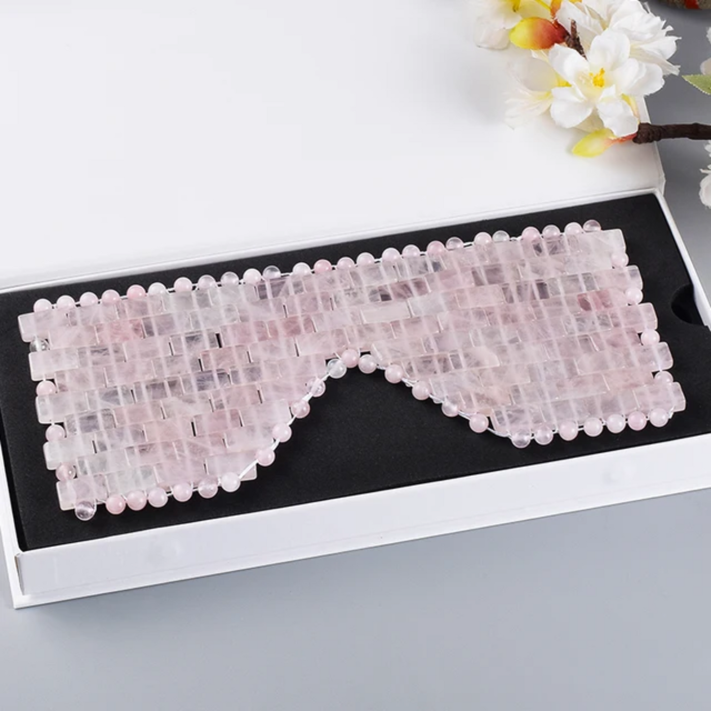 Mascarilla Facial para Ojos Cuarzo Rosa