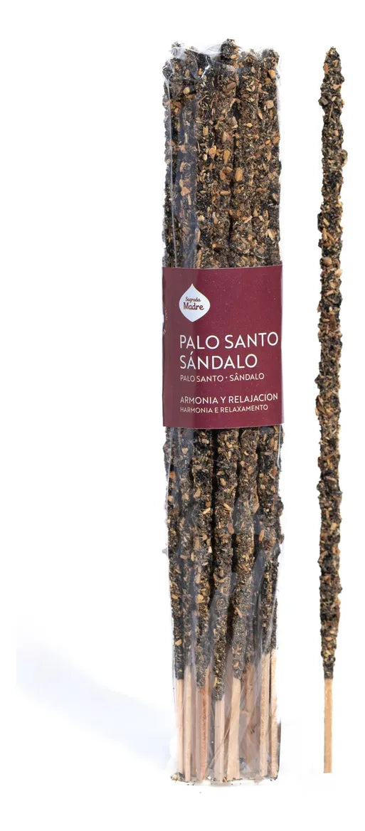 Incienso Palo Santo con Sándalo (20 Varillas – Sagrada Madre)